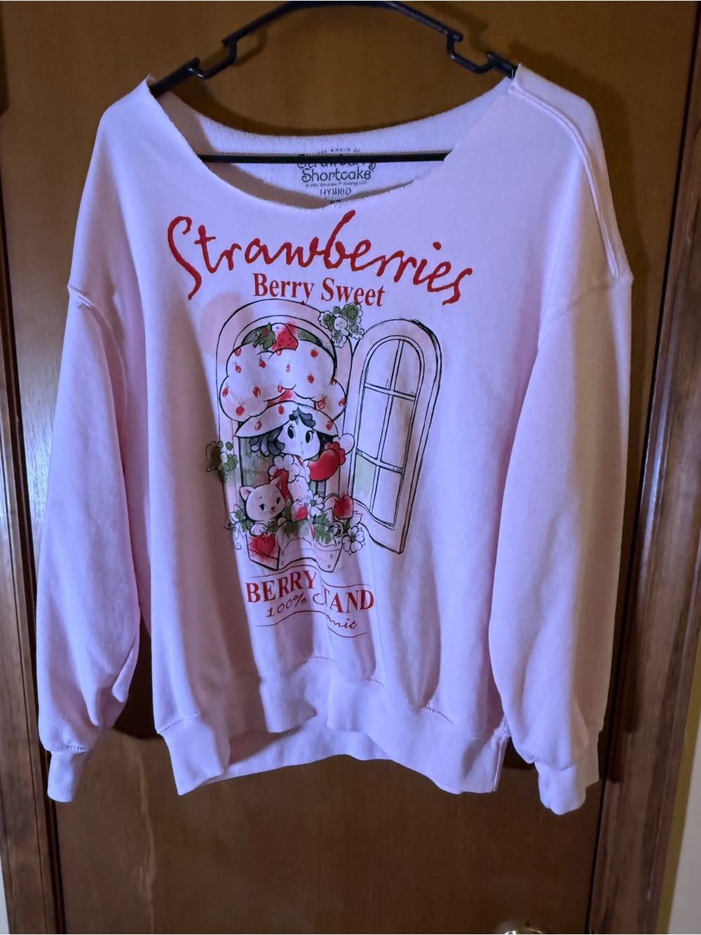 Pink 'Strawberry Shortcake Graphic Sweatshirt - Berry Sweet